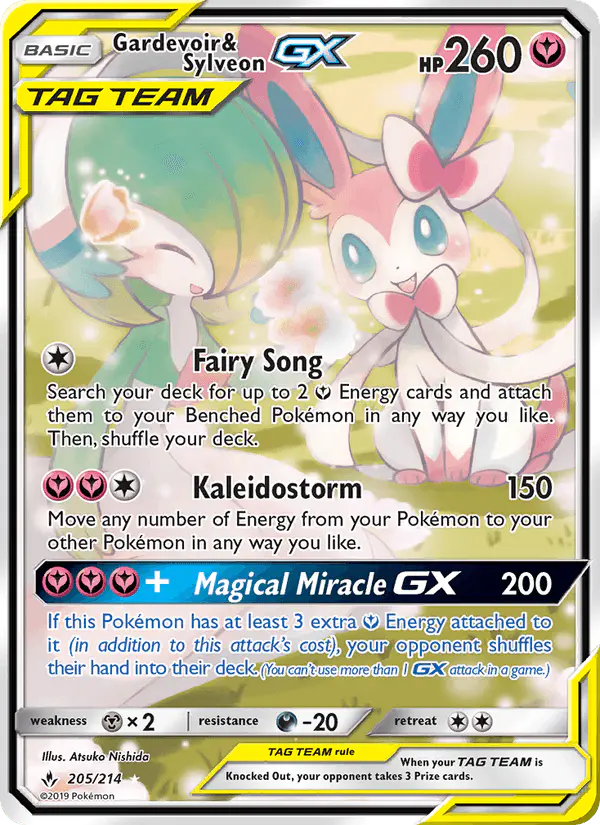 Carta Gardevoir & Sylveon GX 205/214 de Unbroken Bonds