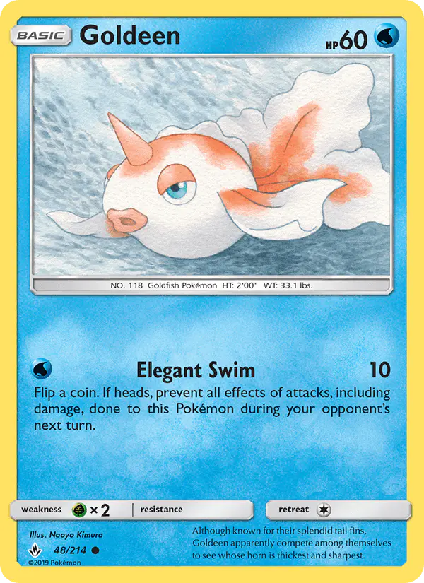 Carta Goldeen 48/214 de Unbroken Bonds
