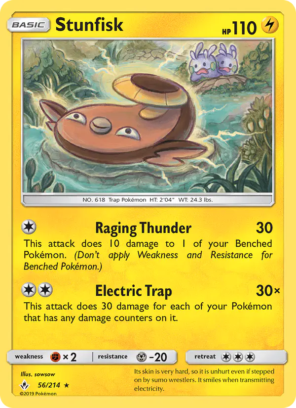 Carta Stunfisk 56/214 de Unbroken Bonds