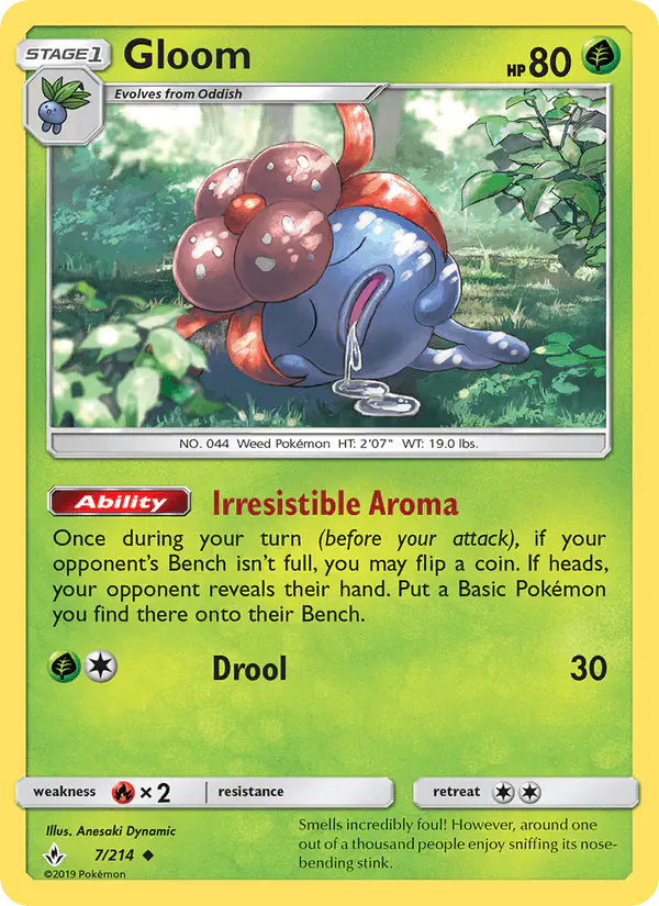 Carta Gloom 7/214 de Unbroken Bonds
