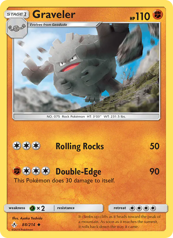 Carta Graveler 88/214 de Unbroken Bonds