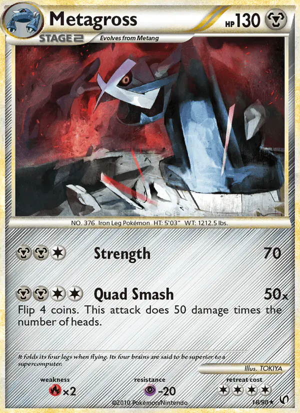 Carta Metagross 18/90 de Undaunted