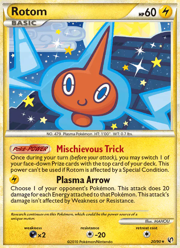 Carta Rotom 20/90 de Undaunted