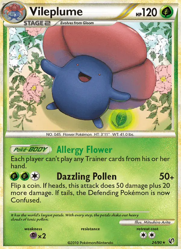 Carta Vileplume 24/90 de Undaunted