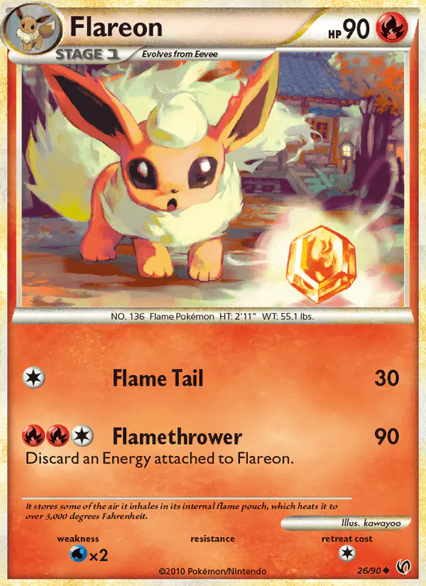 Carta Flareon 26/90 de Undaunted