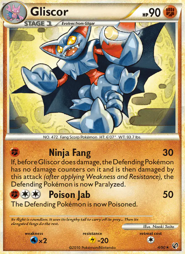 Carta Gliscor 4/90 de Undaunted