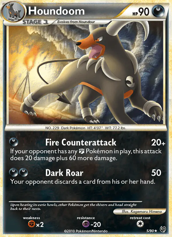 Carta Houndoom 5/90 de Undaunted