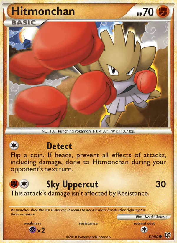 Carta Hitmonchan 51/90 de Undaunted