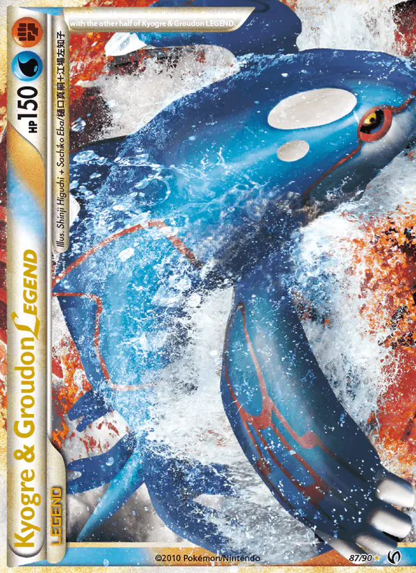 Carta Kyogre & Groudon LEGEND 87/90 de Undaunted