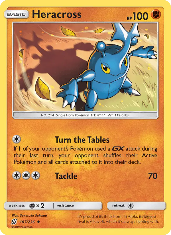 Carta Heracross 107/236 de Unified Minds