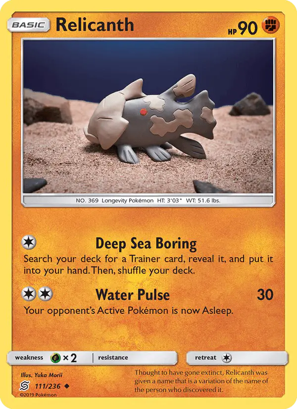 Carta Relicanth 111/236 de Unified Minds