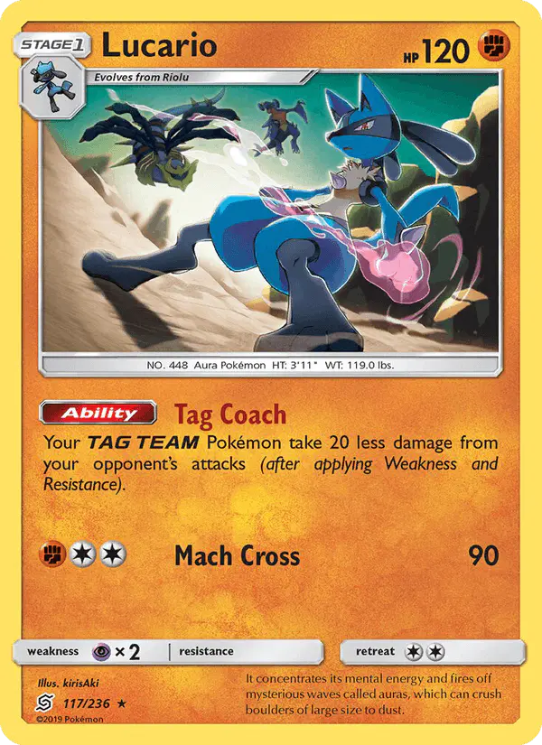 Carta Lucario 117/236 de Unified Minds