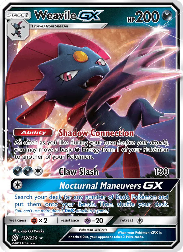 Carta Weavile GX 132/236 de Unified Minds