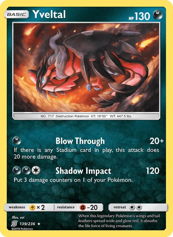 Carta Yveltal 139/236 de Unified Minds