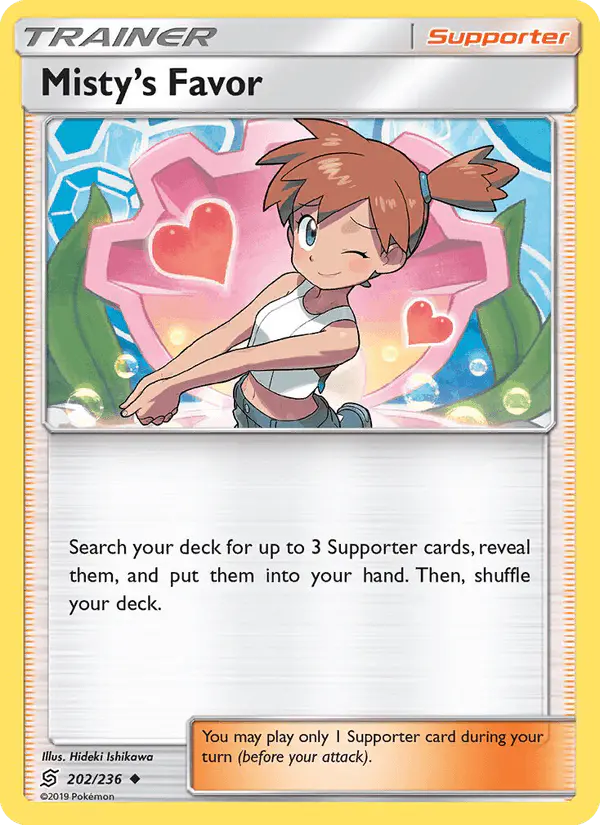 Carta Misty’s Favor 202/236 de Unified Minds