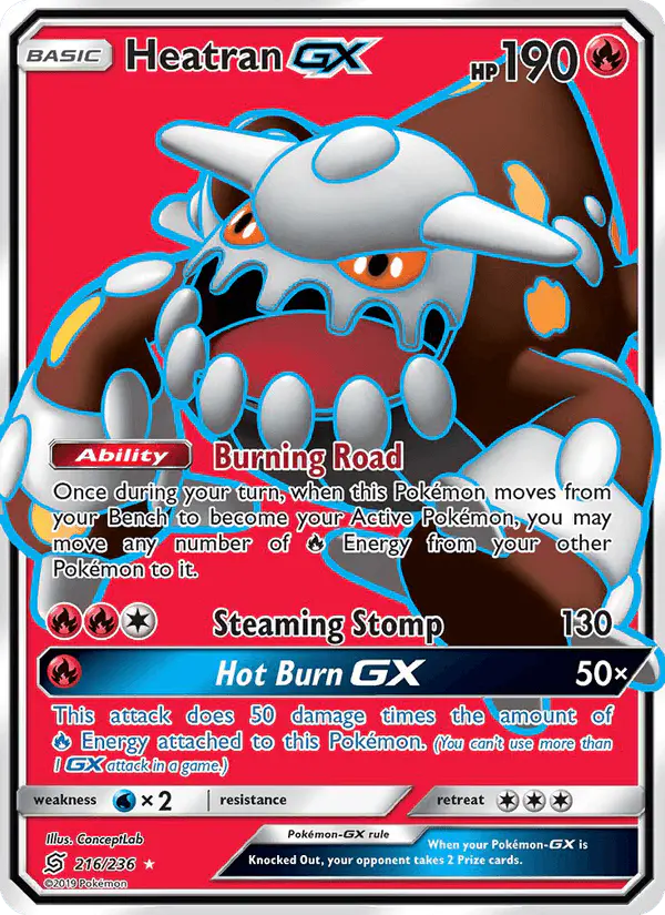Carta Heatran GX 216/236 de Unified Minds