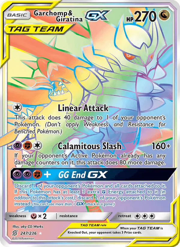 Carta Garchomp & Giratina GX 247/236 de Unified Minds
