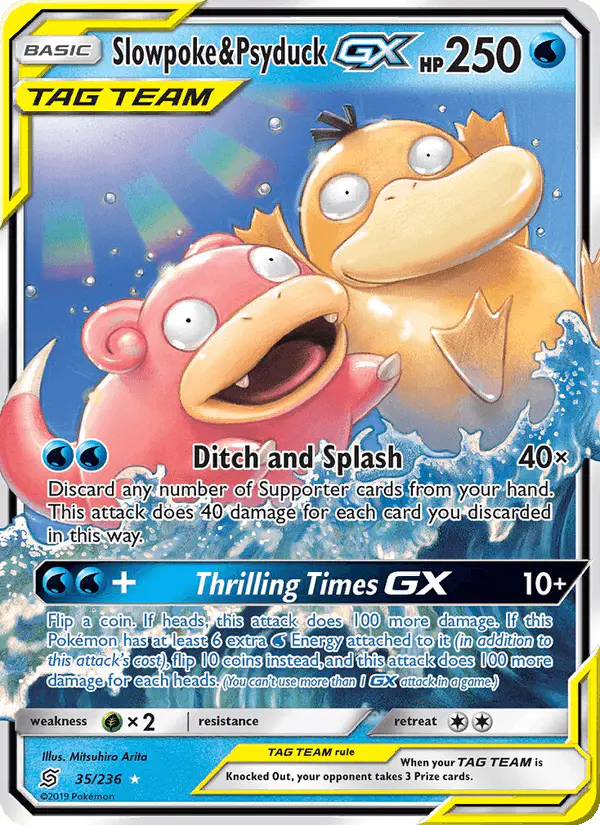 Carta Slowpoke & Psyduck GX 35/236 de Unified Minds