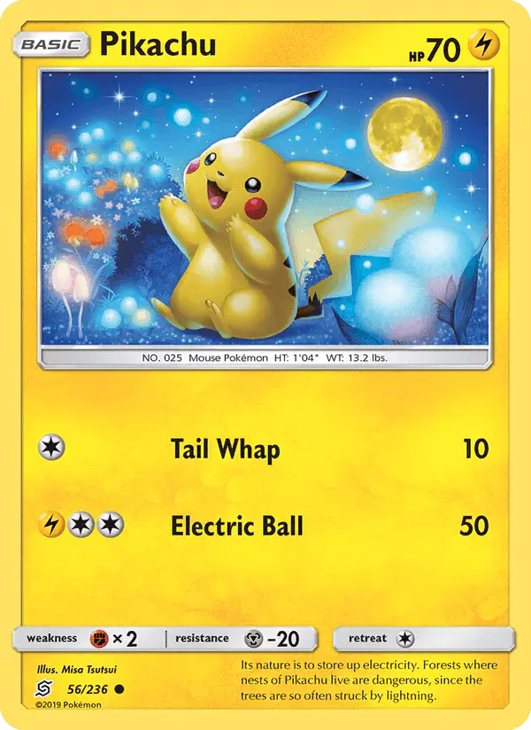 Carta Pikachu 56/236 de Unified Minds