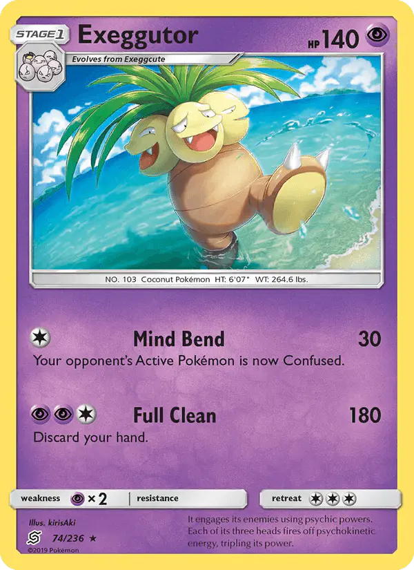 Carta Exeggutor 74/236 de Unified Minds