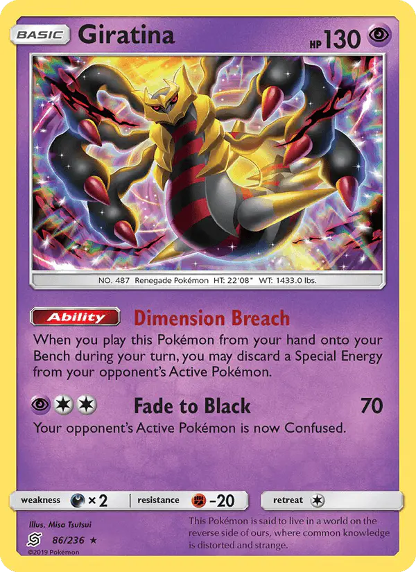 Carta Giratina 86/236 de Unified Minds