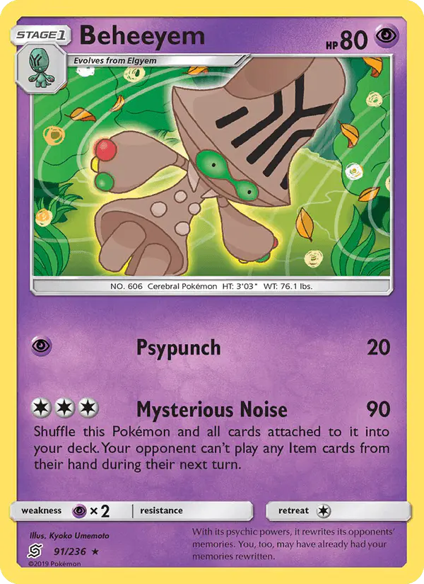 Carta Beheeyem 91/236 de Unified Minds