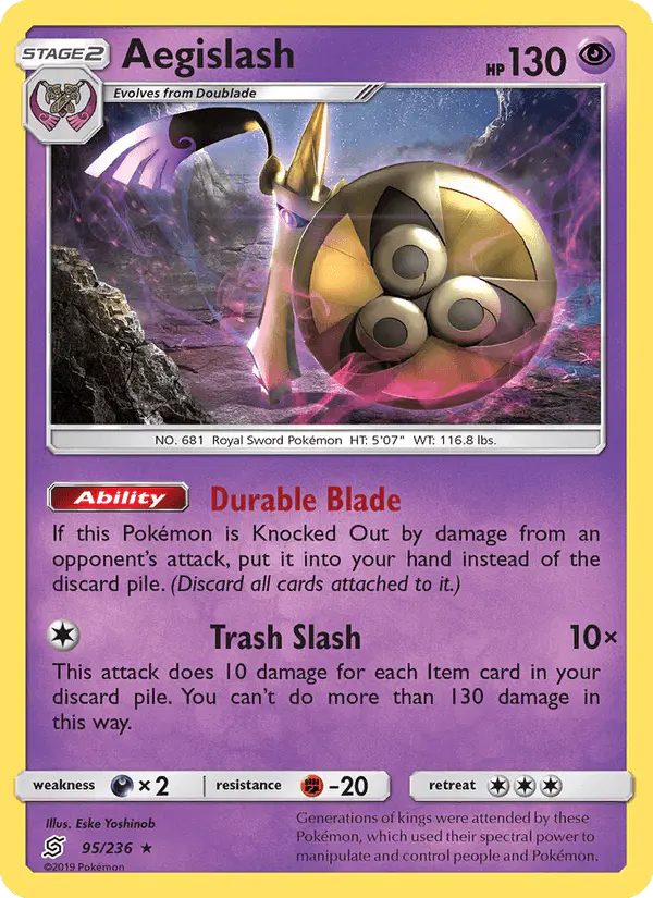 Carta Aegislash 95/236 de Unified Minds