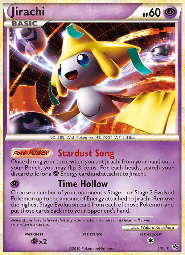 Carta Jirachi 1/95 de Unleashed