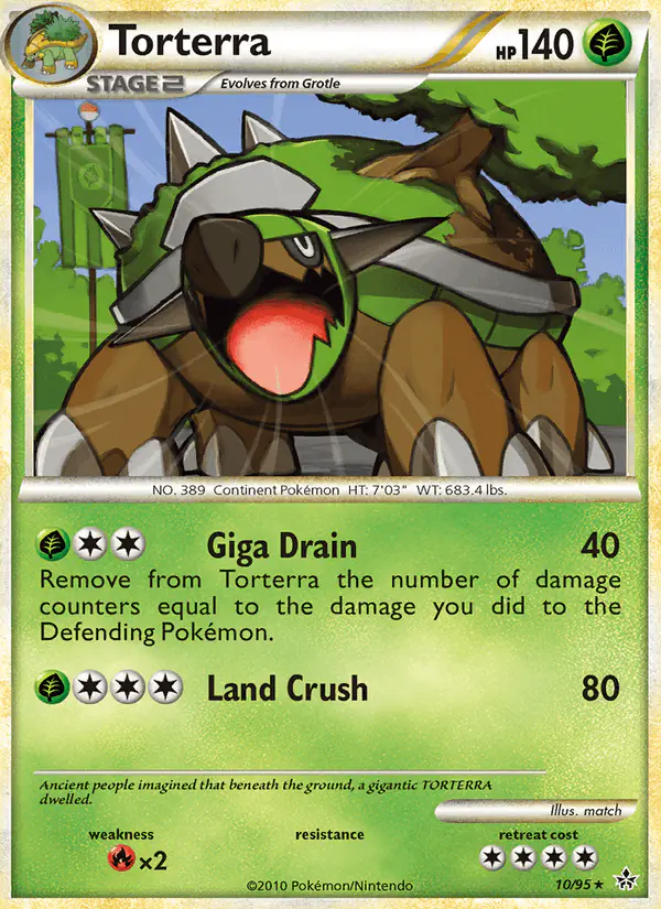 Carta Torterra 10/95 de Unleashed