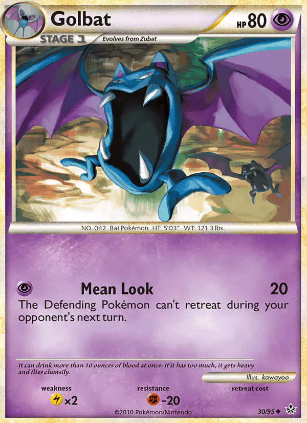 Carta Golbat 30/95 de Unleashed