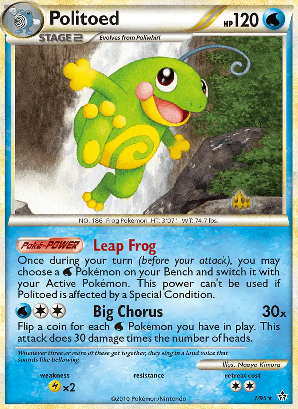 Carta Politoed 7/95 de Unleashed