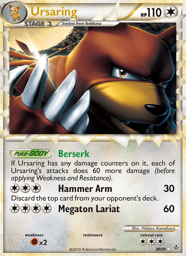 Carta Ursaring 89/95 de Unleashed