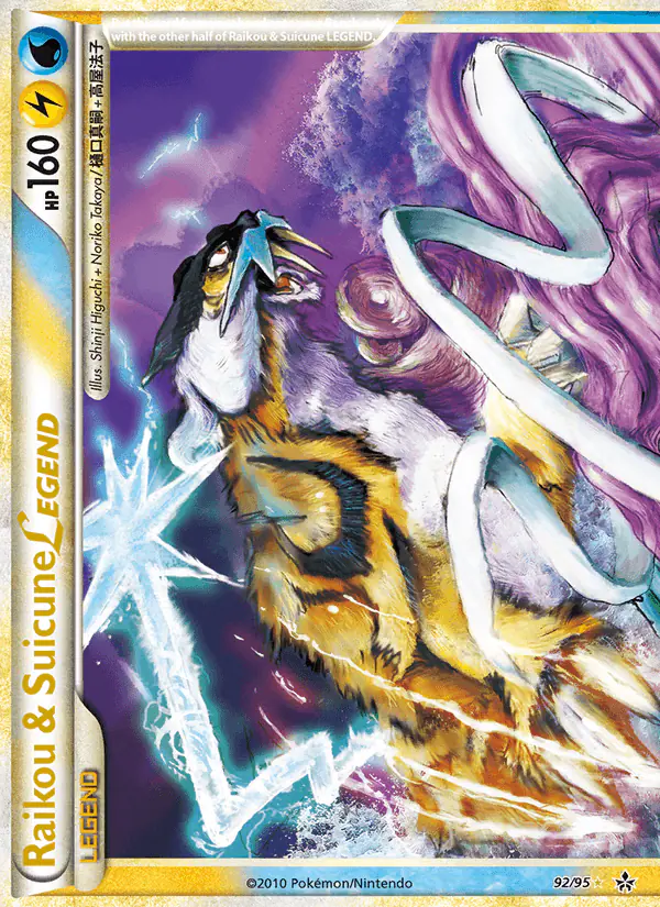 Carta Raikou & Suicune LEGEND 92/95 de Unleashed