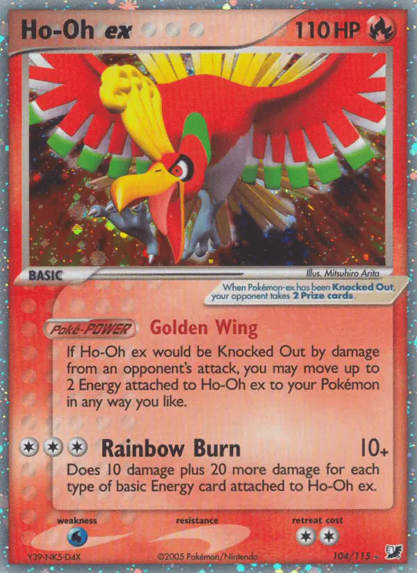 Carta Ho-Oh ex 104/115 de Unseen Forces