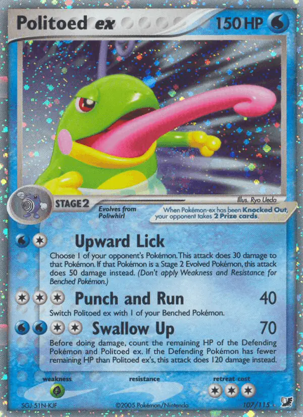 Carta Politoed ex 107/115 de Unseen Forces