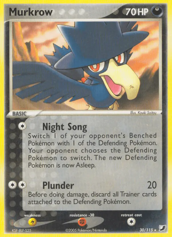 Carta Murkrow 30/115 de Unseen Forces