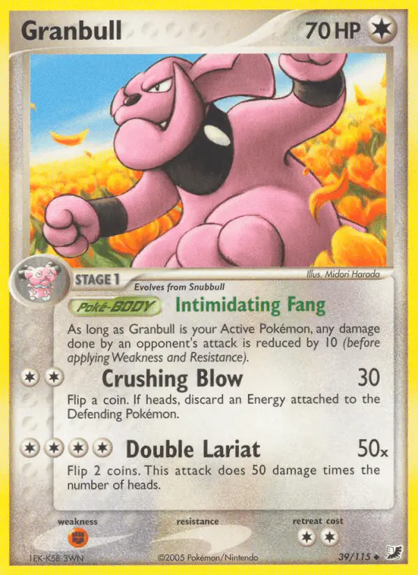 Carta Granbull 39/115 de Unseen Forces