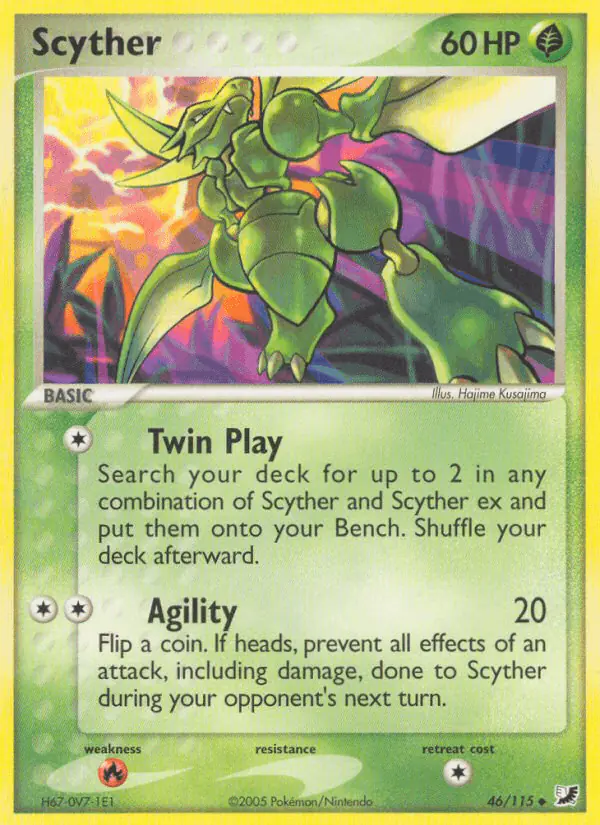 Carta Scyther 46/115 de Unseen Forces