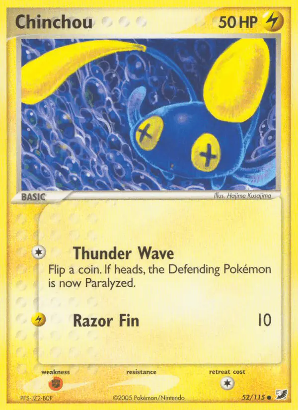 Carta Chinchou 52/115 de Unseen Forces