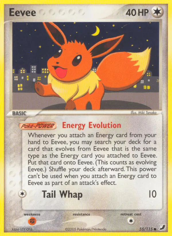 Carta Eevee 55/115 de Unseen Forces