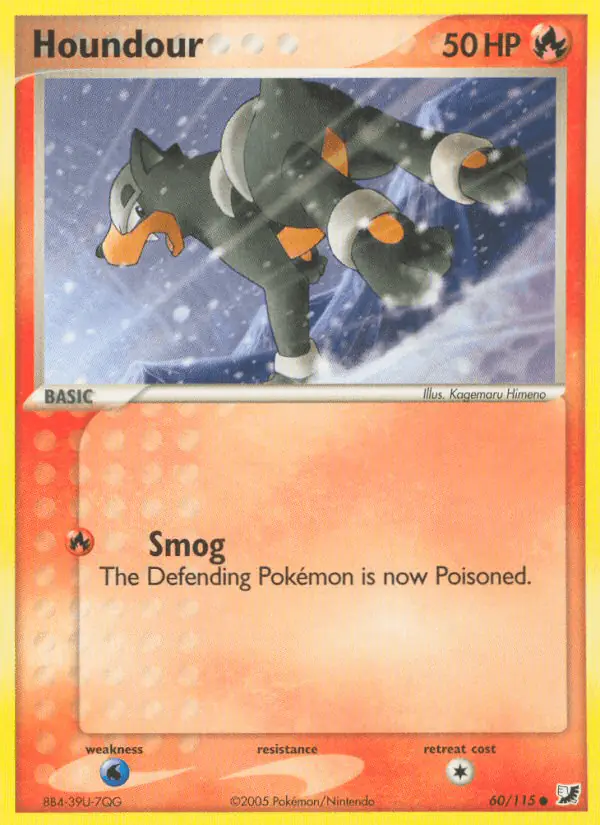 Carta Houndour 60/115 de Unseen Forces