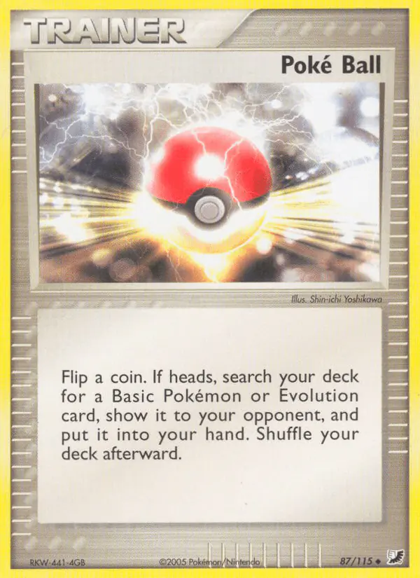 Carta Poké Ball 87/115 de Unseen Forces