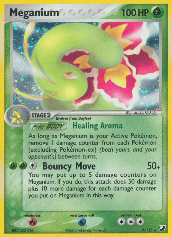 Carta Meganium 9/115 de Unseen Forces