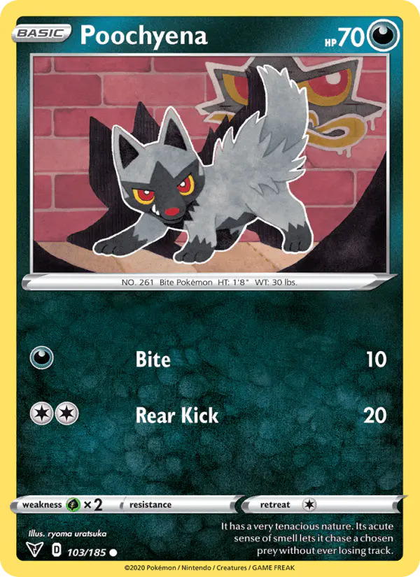 Carta Poochyena 103/185 de Vivid Voltage