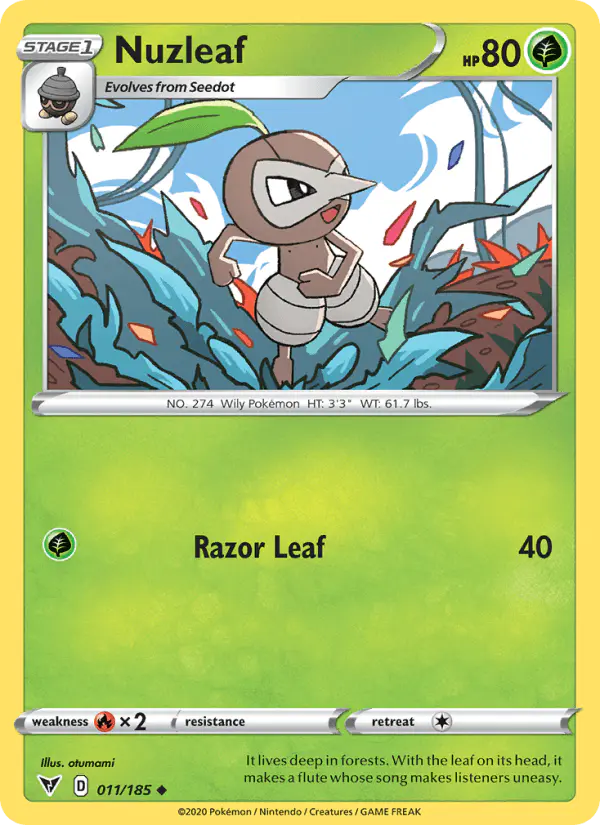 Carta Nuzleaf 011/185 de Vivid Voltage