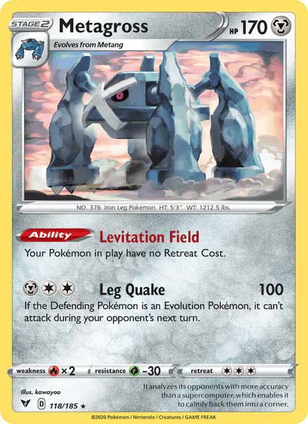 Carta Metagross 118/185 de Vivid Voltage