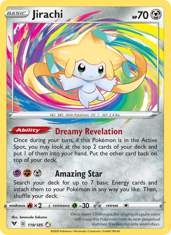 Carta Jirachi 119/185 de Vivid Voltage