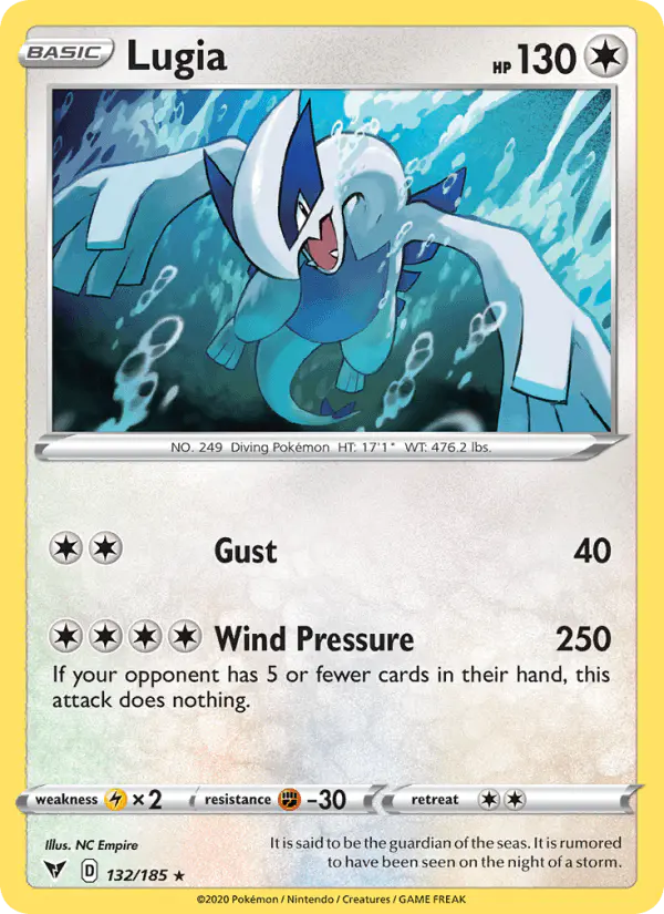 Carta Lugia 132/185 de Vivid Voltage