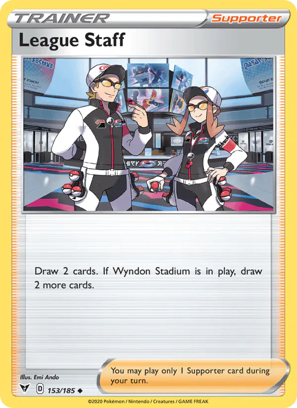 Carta League Staff 153/185 de Vivid Voltage