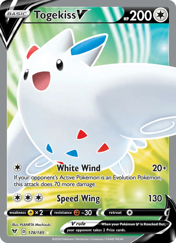 Carta Togekiss V 178/185 de Vivid Voltage